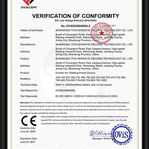 CE-LVD歐盟低電壓符合性認(rèn)證證書(shū)
